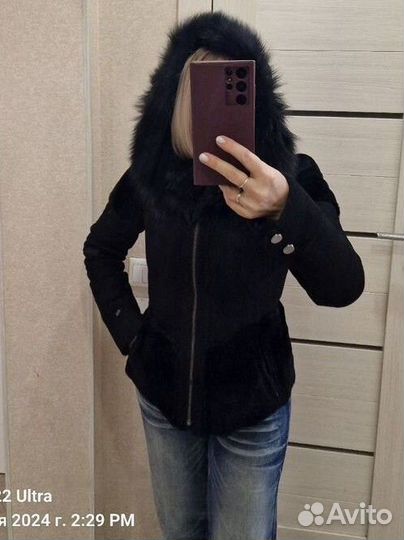 Дубленка натуральная женская р.42
