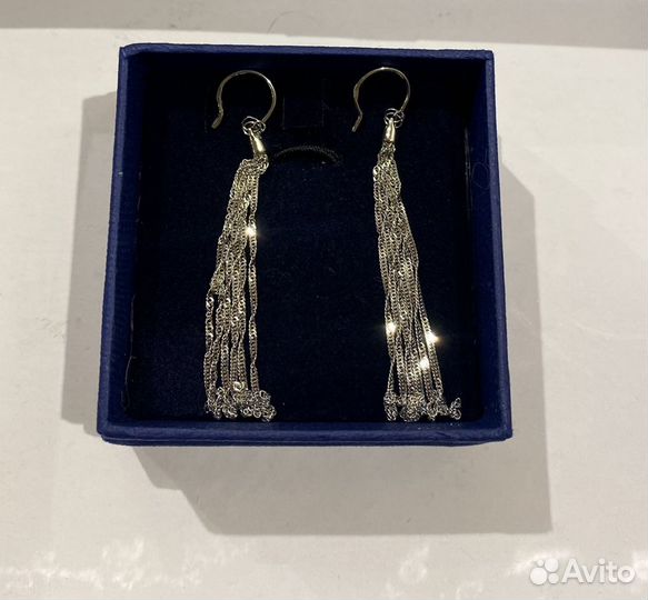 Серьги из белого золота