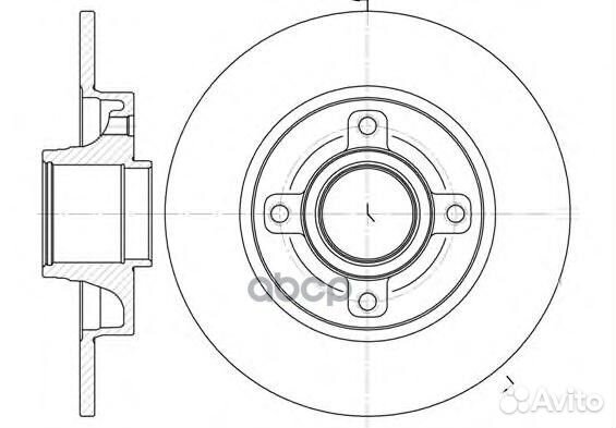 Диск торм. (без подш.) ci C4 pe 307 6101400 Ro