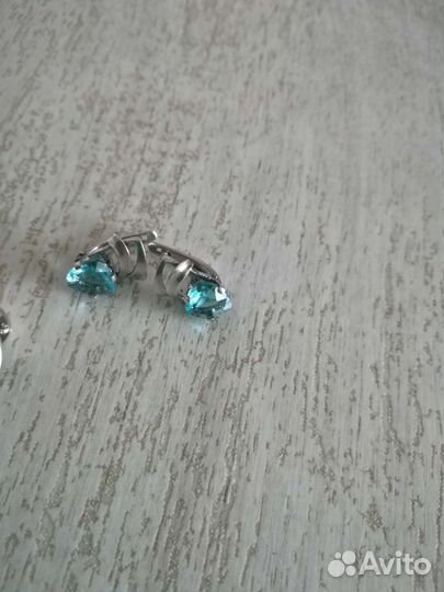 Серьги серебро