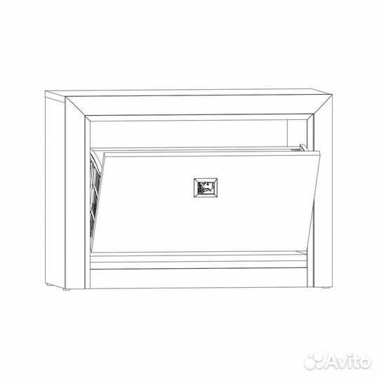 Тумба для обуви Коен BUT1D ясень снежный/сосна нат