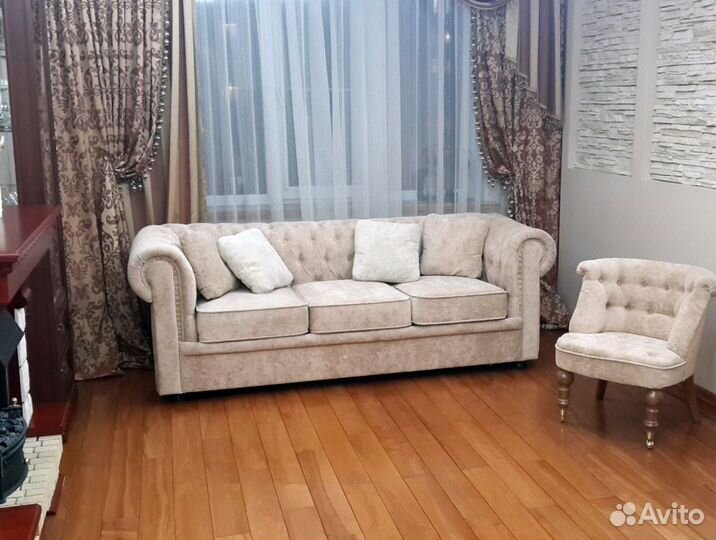 Диван Честер каретная стяжка от производителя