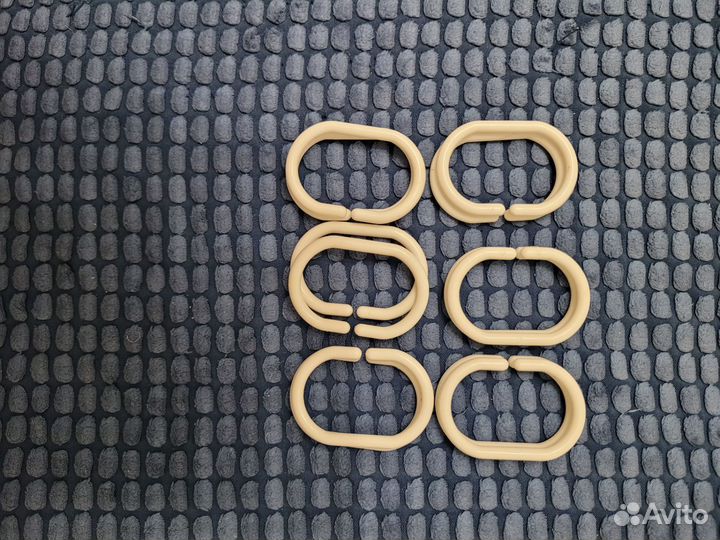 Набор колец для штор в ванной