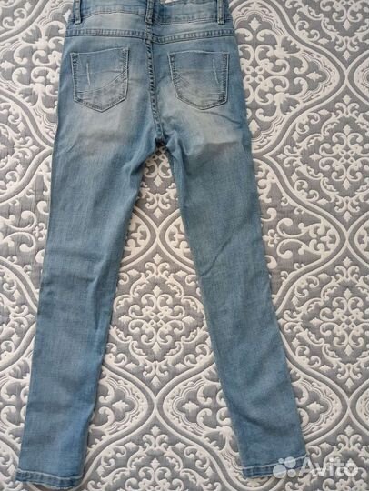 Джинсы для девочки 128