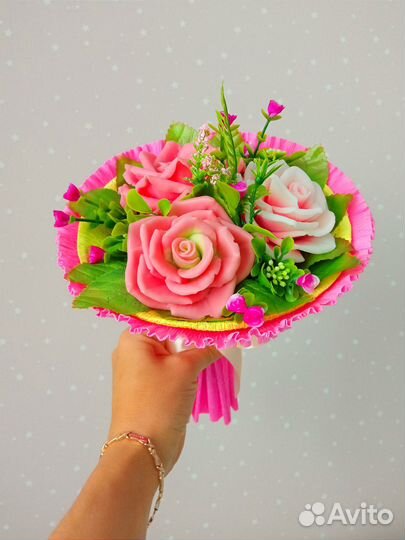 Букет цветов из мыла