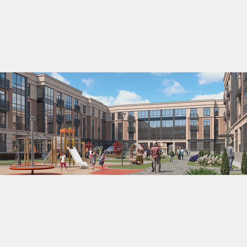 1-к. квартира, 39,8 м², 1/4 эт.