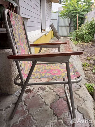 Стул складной алюминиевый СССР