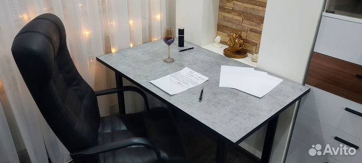 Стол в стиле лофт 120х70