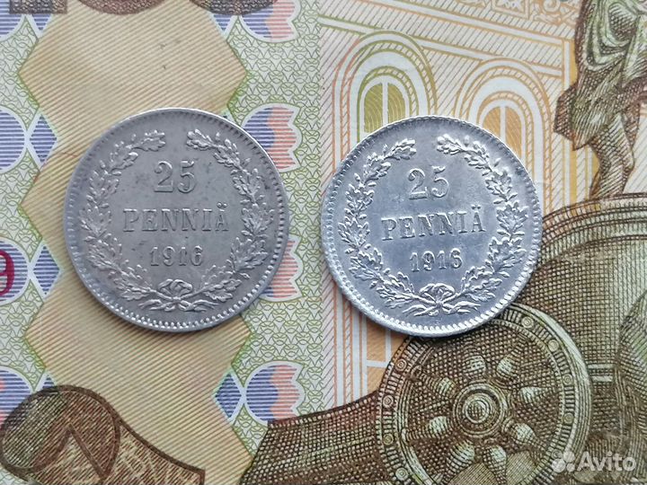 25 пенни 1916 года