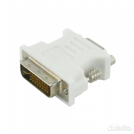 Переходник DVI-I (DVI-A) VGA (вилка-розетка)