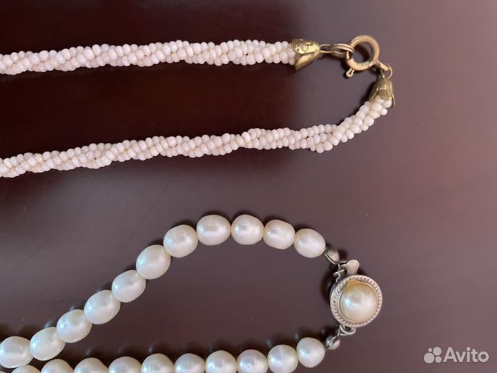 Бусы из натурального жемчуга