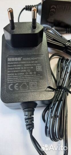 Блок питания 12В, 1,5А