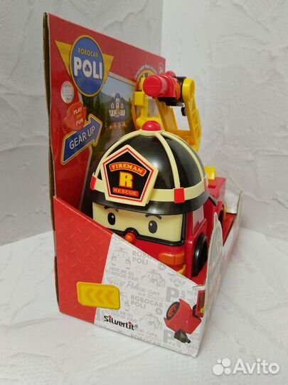 Робокар поли Рой с аксессуарами, оригинал 13 см