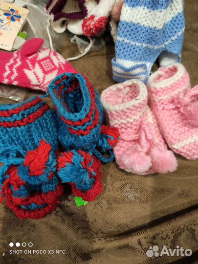 Вязанные носки детские