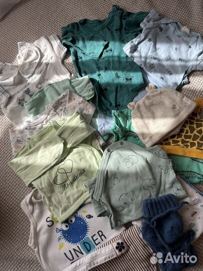 Детские вещи пакетом с рождения