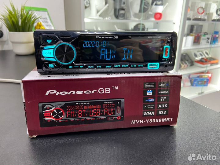 Автомагнитола Pioneer GB MVH-Y8059MBT с Bluetooth