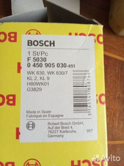 Топливный фильтр bosch-0 450 905 030