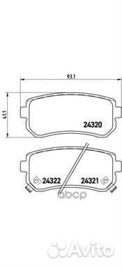 P30025 1209 02 583021GA00 колодки дисковые