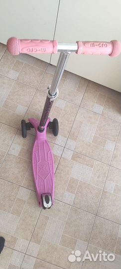 Самокат трехколесный Maxi Micro T-tube pink