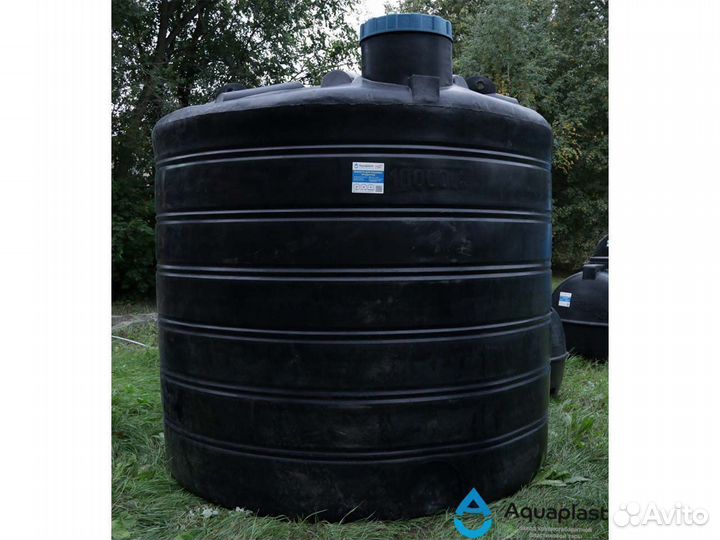 Бак пластиковый пищевой 10 кубов (вертикальный, по