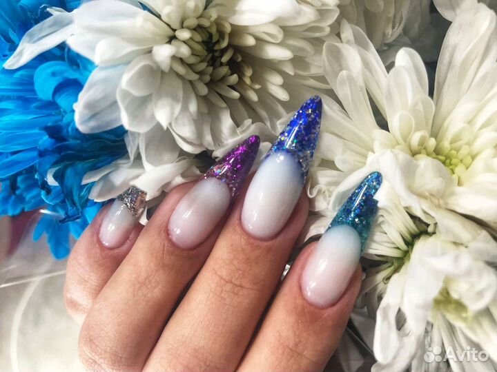 Наращивание ногтей/Маникюр с покрытием/Педикюр