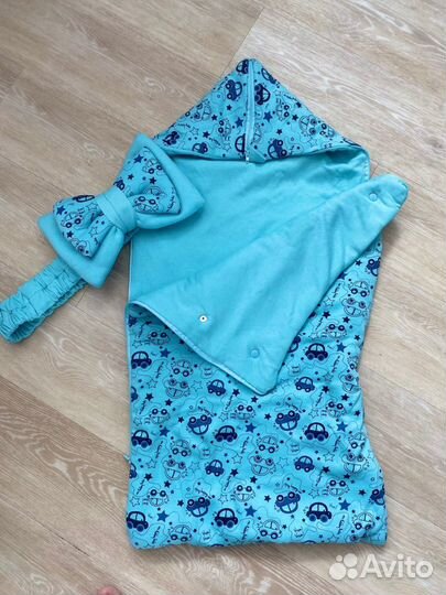 Конверт на выписку для мальчика весна лето