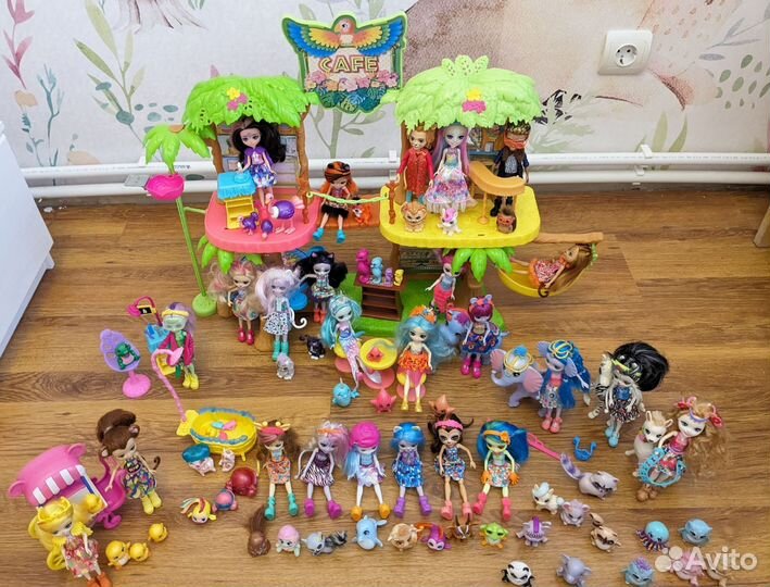Игровой набор джунгли кафе попугая и другие куклы