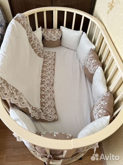 Кроватка трансформер с маятником