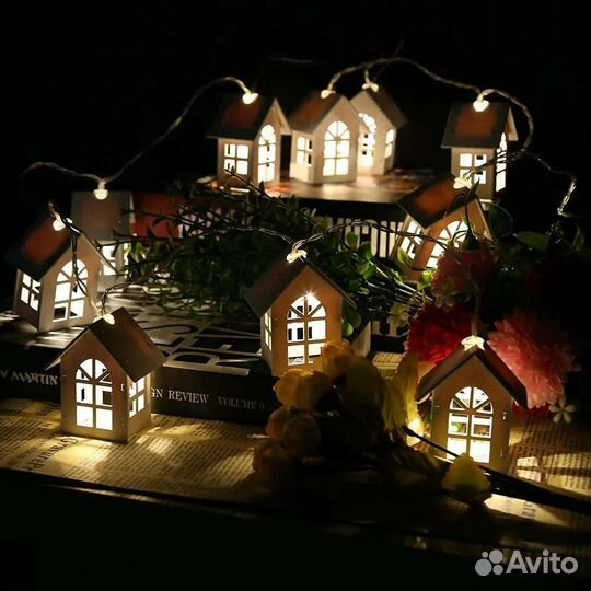 Гирлянда домики