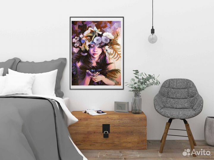 Картина маслом на холсте Стрекоза