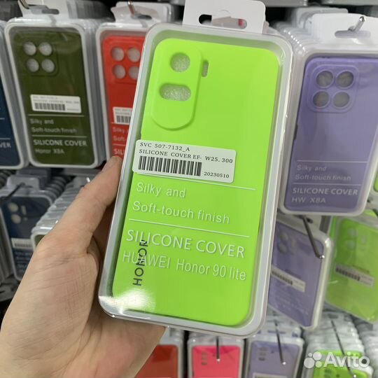 Чехол на Honor 90 / 90 Lite кислотный салатовый