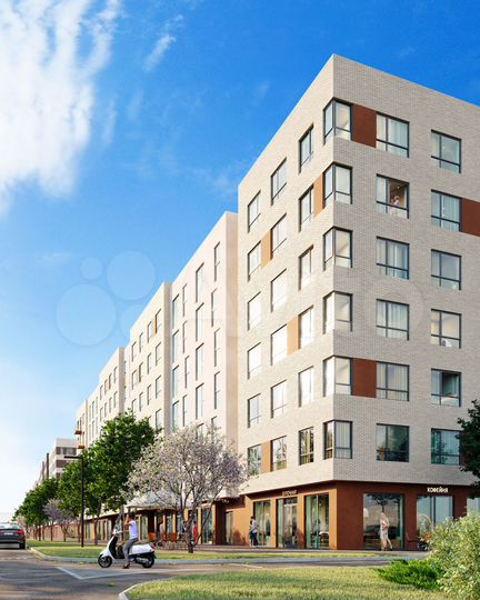 1-к. квартира, 42,2 м², 2/7 эт.