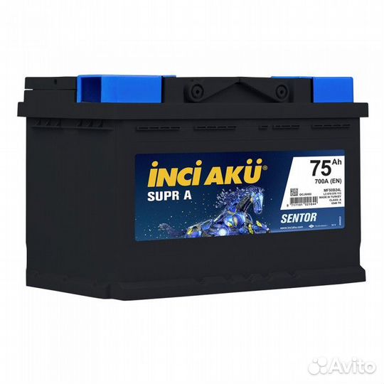 Аккумулятор Inci AKU Supr A 75L прям. пол. 75 Ач