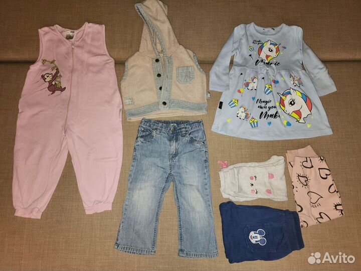 Пакет одежды на девочку 74-86