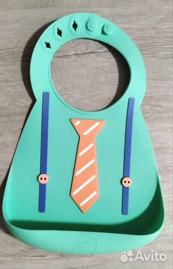 Нагрудник слюнявчик детский силиконовый