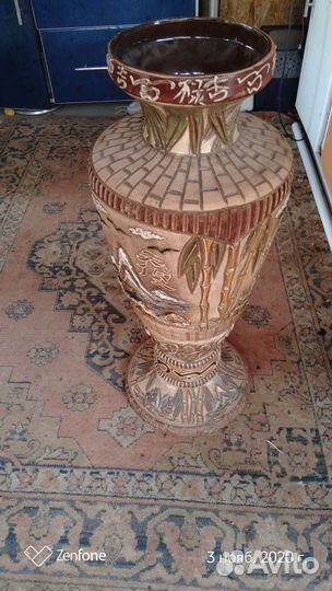 Напольная ваза ручной работы,керамическая