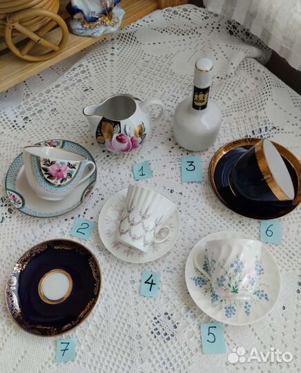 Фарфор Лфз,вазы цветное стекло СССР