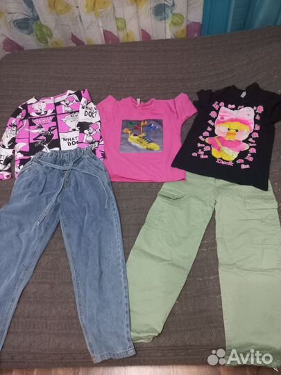 Детские вещи пакетом на девочку 140-146