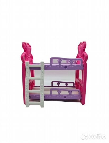 Кроватка для кукол двухъярусная