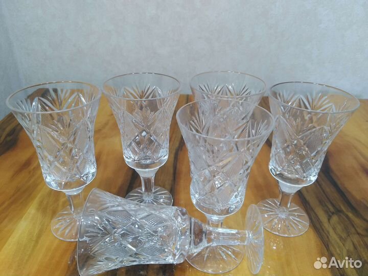 Фужеры хрустальные СССР