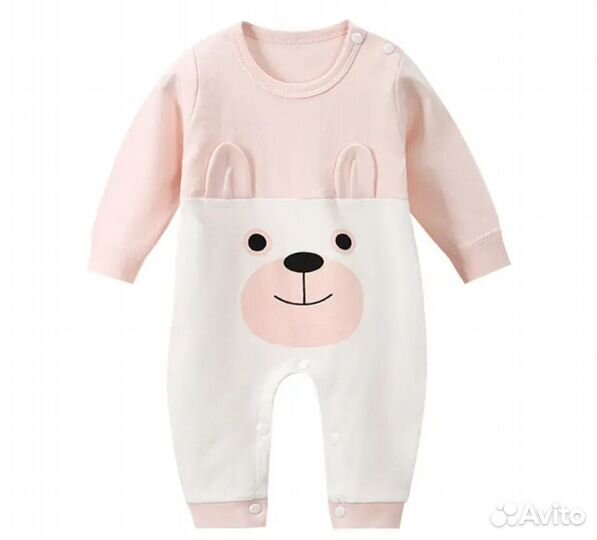 Детские ползунки 100%, хлопок, длинный рукав, Одеж