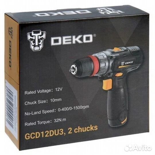 Аккумуляторная дрель-шуруповерт deko