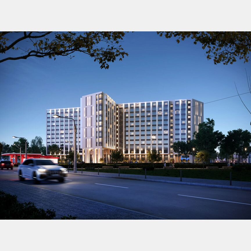 1-к. апартаменты, 25 м², 12/13 эт.