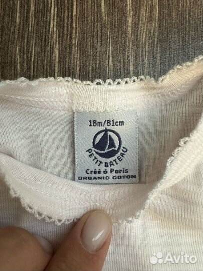 Боди новые Petit Bateau 80