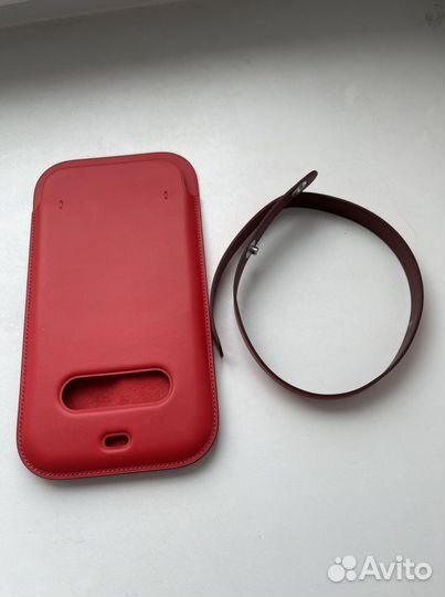 Кожаный фирменный чехол на iphon 12 pro max