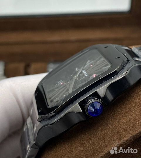 Красивые мужские кварцевые часы Cartier