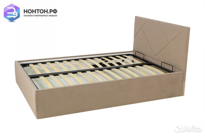 Кровать Лима светло-коричневая
