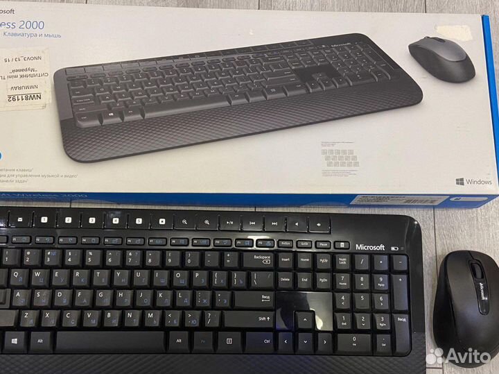 Беспроводная клавиатура и мышь microsoft