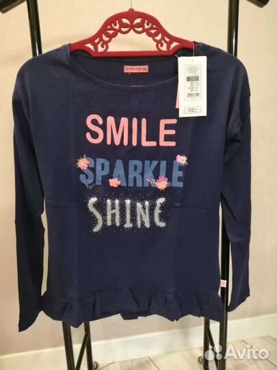 Футболка с длинным рукавом для девочки