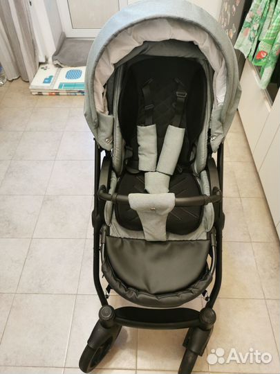 Детская коляска Bexa Ideal 2 в 1шалфей кожа